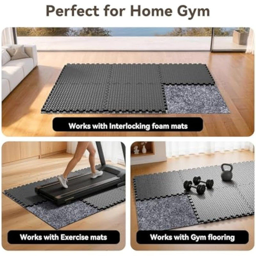 Non-Slip TPR Underlay for Foam Gym Mats - 71x47 Inch Floor Grip Pad