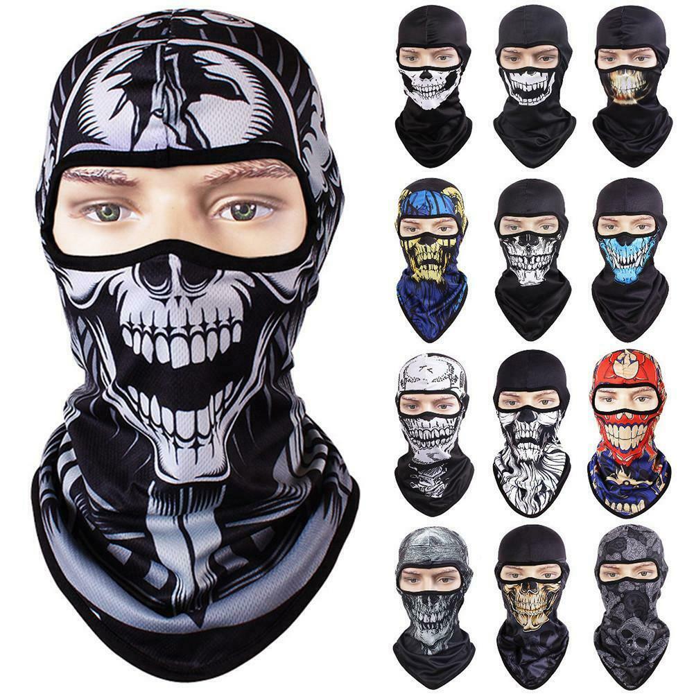 3D Ghosts Skull Balaclava Cycling Motorcycle Face Mask Halloween Cosplay