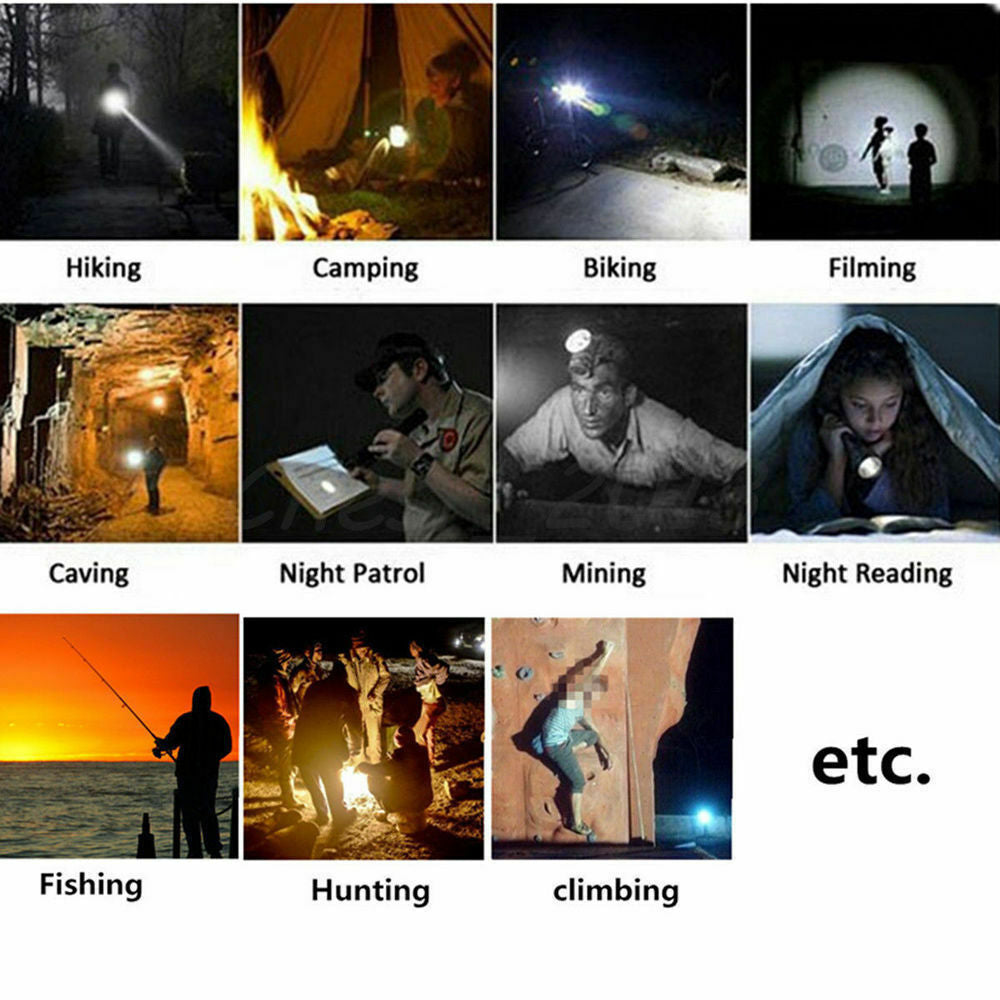 Rechargeable LED Camping Flashlight with Focus Adjustment and SOS Mode