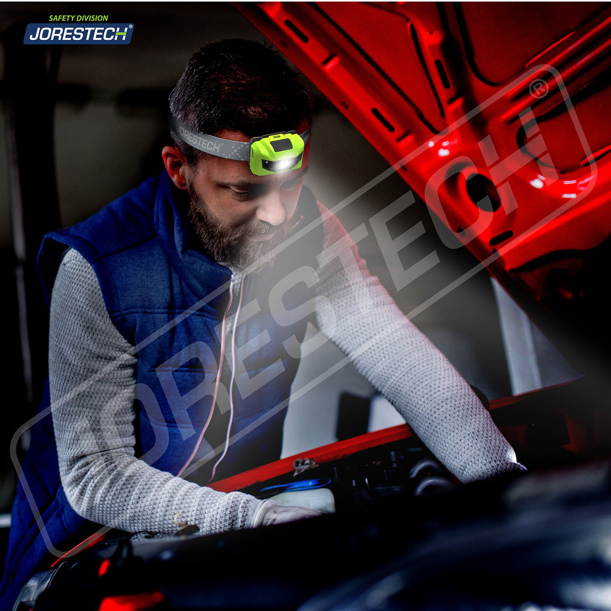 LED Headlamp Head Light Waterproof Head Band Outdoor Flashlight - JORESTECH