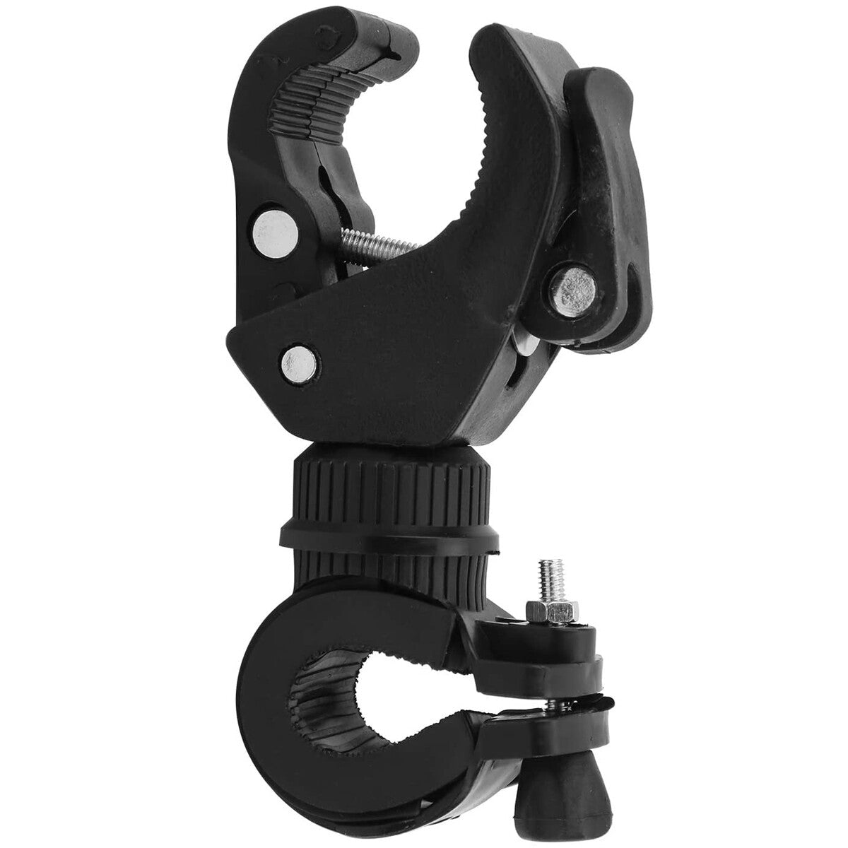 Universal Bike Flashlight Mount Holder with 90° Rotation for Bicycle Handlebar
