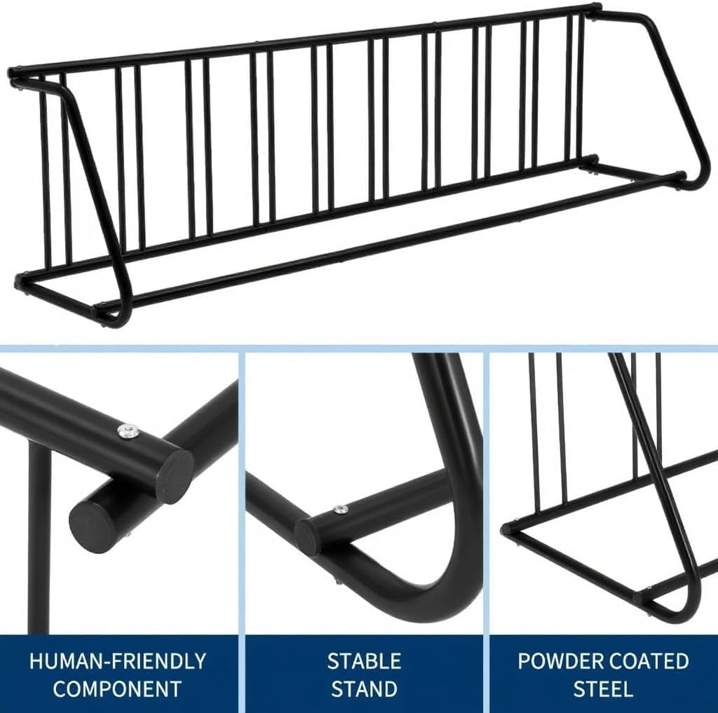 Heavy Duty Steel Bike Rack for 5-10 Bikes Freestanding Garage Storage Organizer