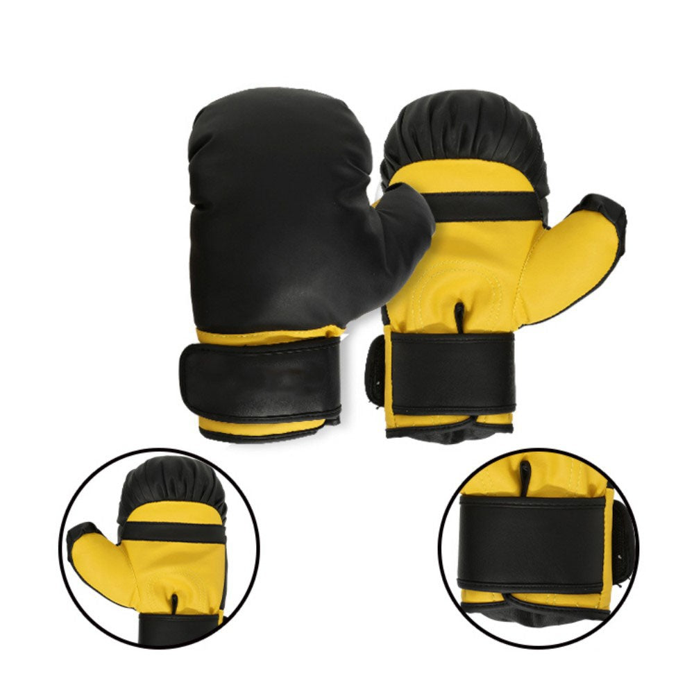 Boxing MMA Training Gloves Set with Chain and Heavy Duty Punching Bag