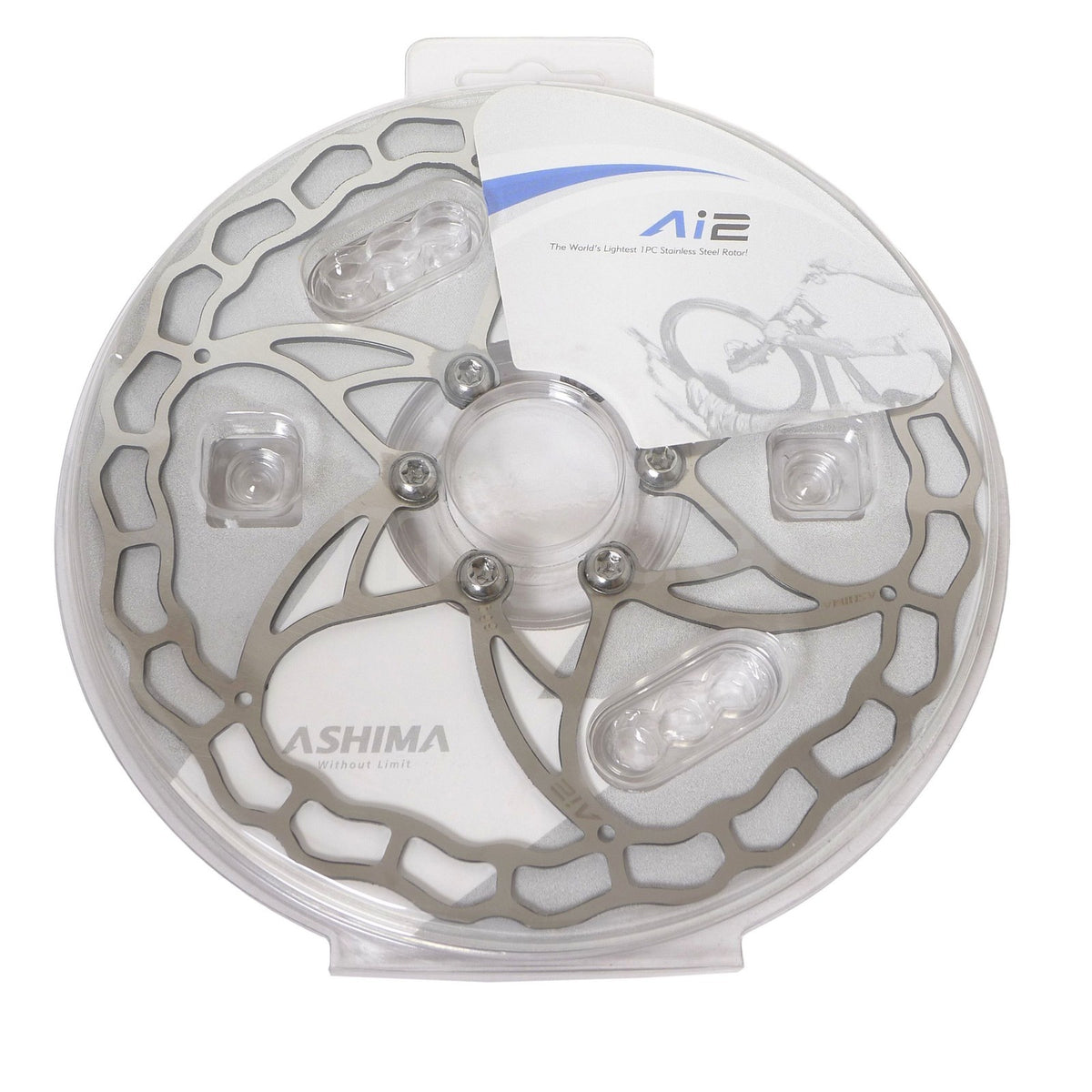 Lightweight 73g 160mm Bike Disc Brake Rotor - Stainless Steel, ASHIMA Ai2