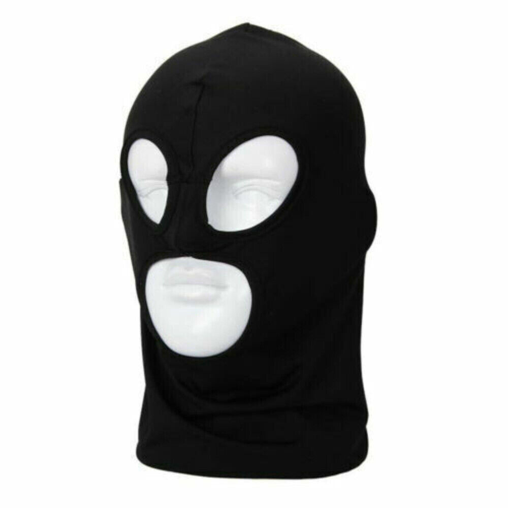 Unisex 3 Hole Balaclava Face Mask UV Protection Ski Sun Hood Tactical Gear