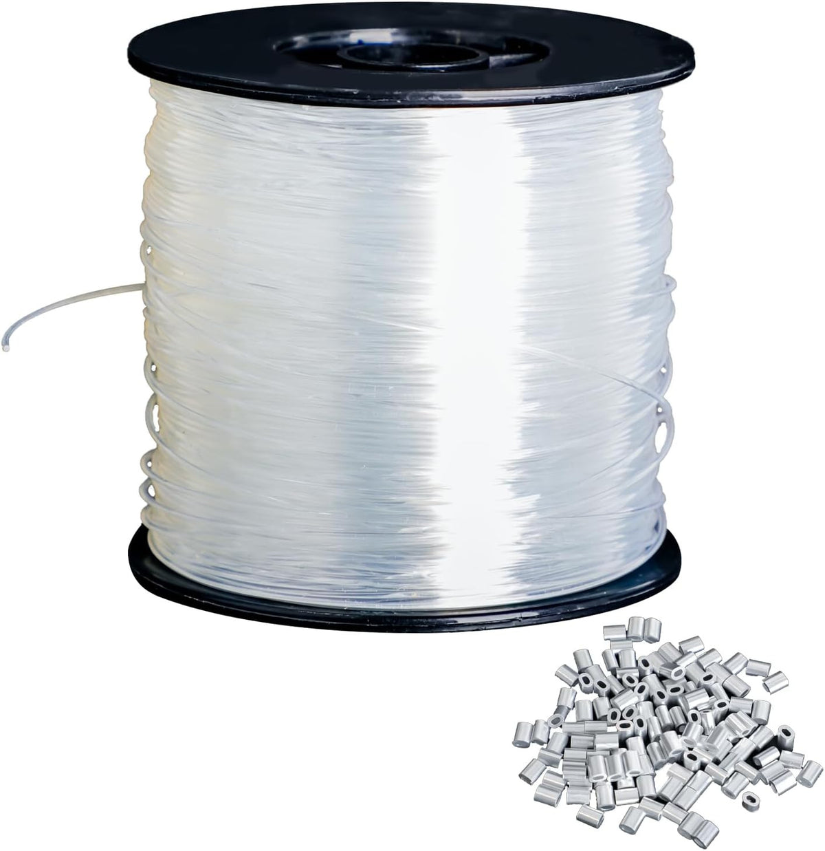 Clear Hanging Wire 0.8mm 656ft Invisible Nylon Fishing Line for Crafts & Decorations