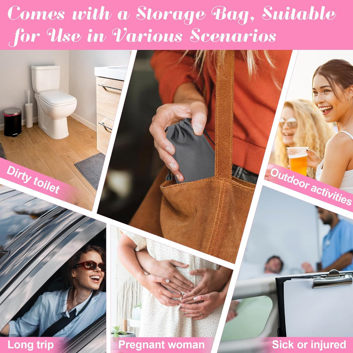 Disposable Female Urination Device Pack - Portable Girl Urinal Funnel for Camping Hiking