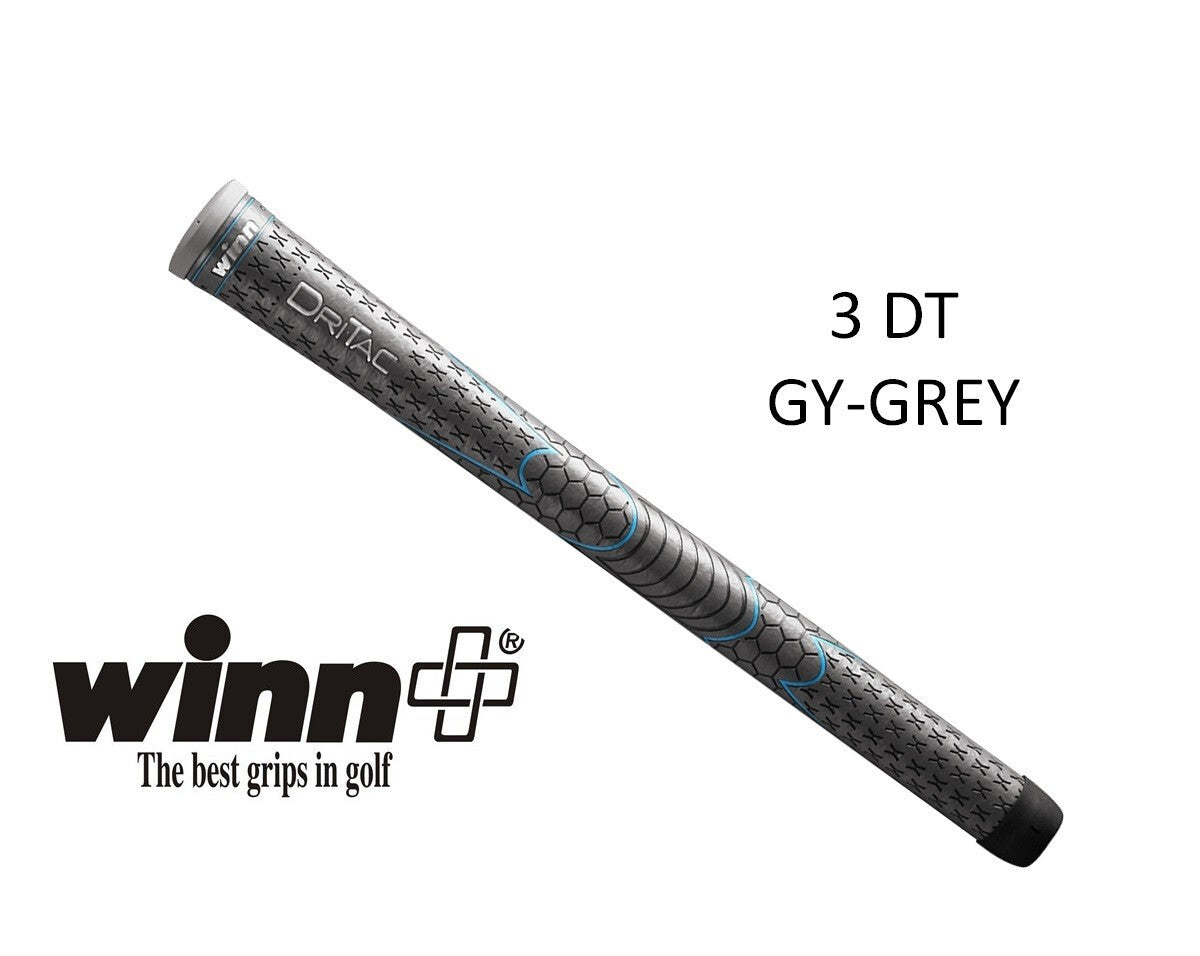 Set of 5 Ladies Dri-Tac Golf Grips - Grey Cushioned Tacky Comfort