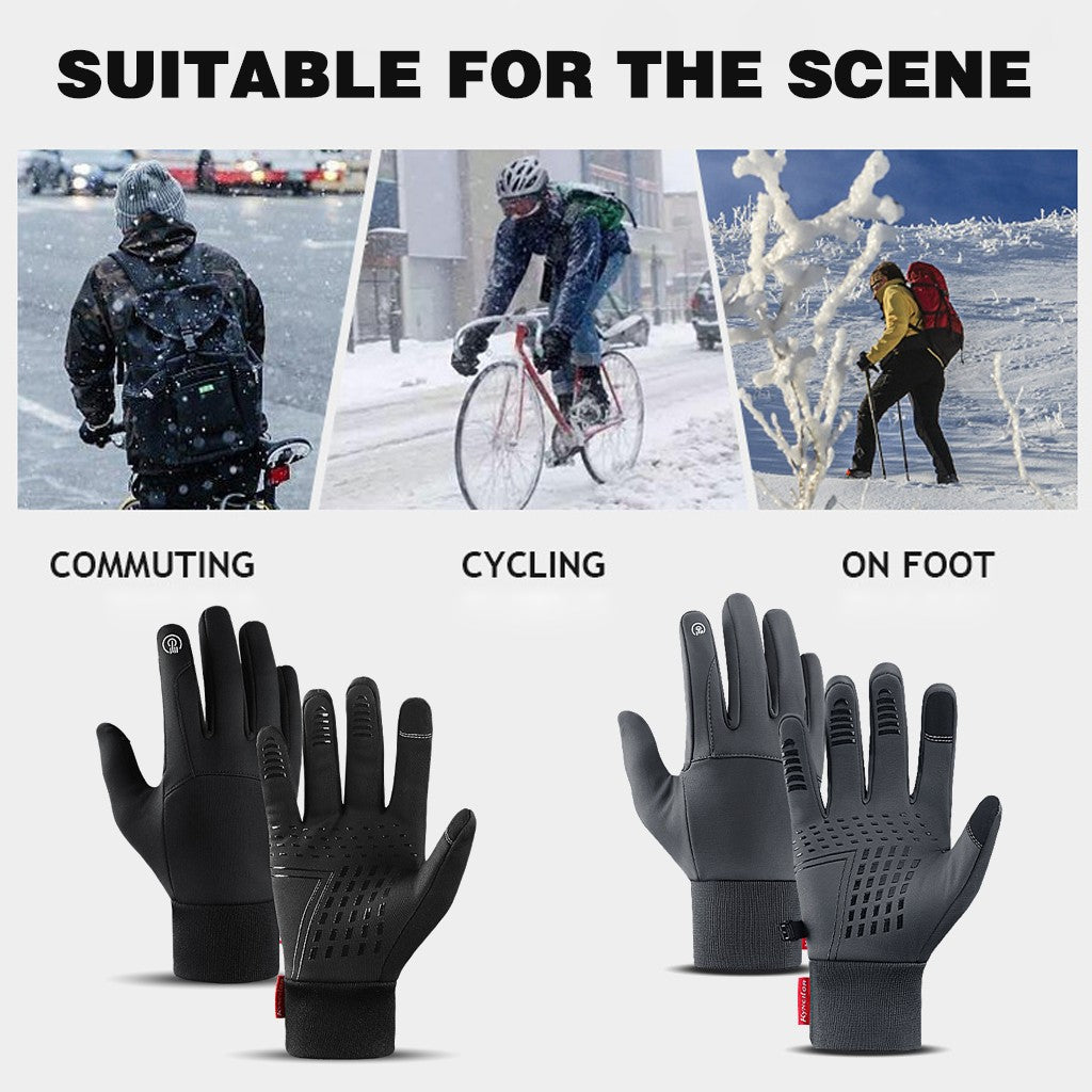 Waterproof Touch Screen Winter Gloves - Thermal Windproof Mittens for Men & Women