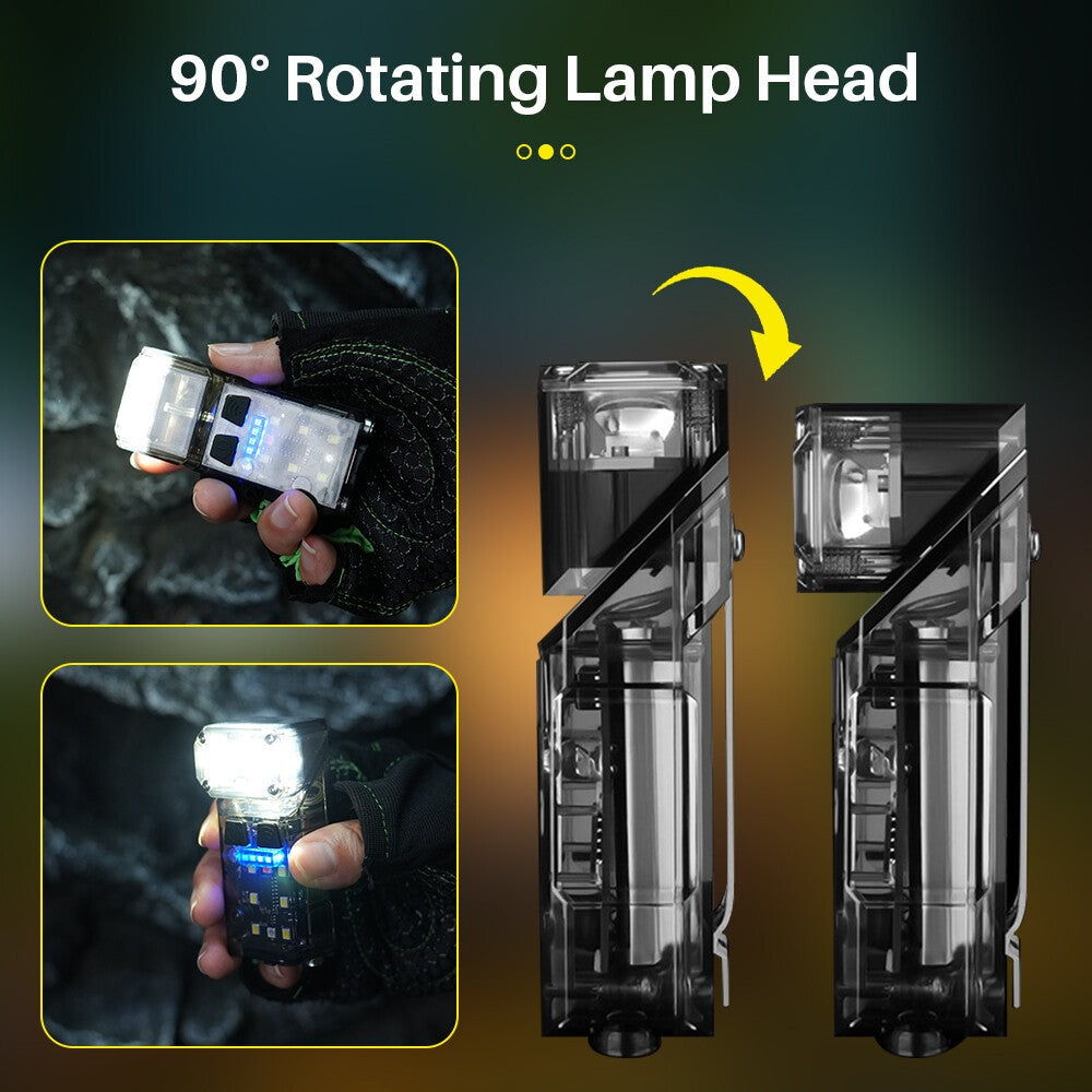 Rechargeable LED COB Work Light with Magnetic Base & Hand Wave Sensor