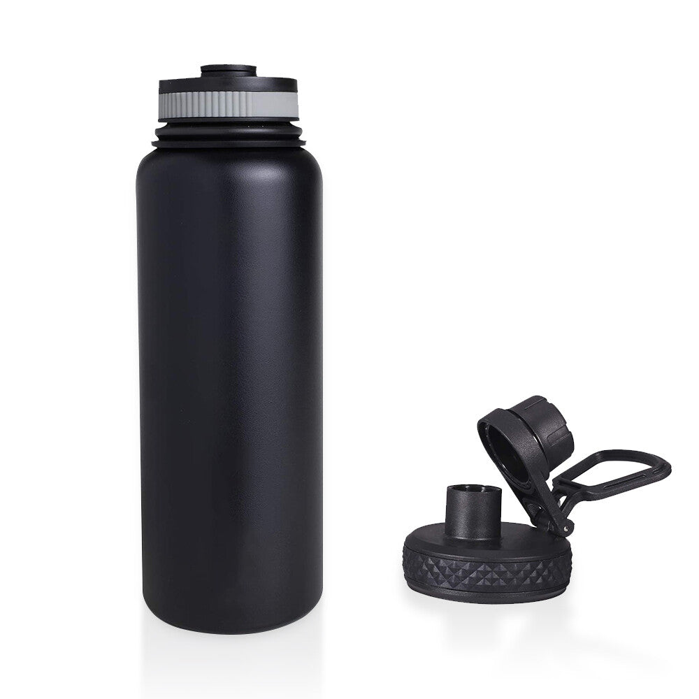 40oz Stainless Steel Vacuum Insulated Water Bottle with Wide Mouth & Leak-Proof Lid