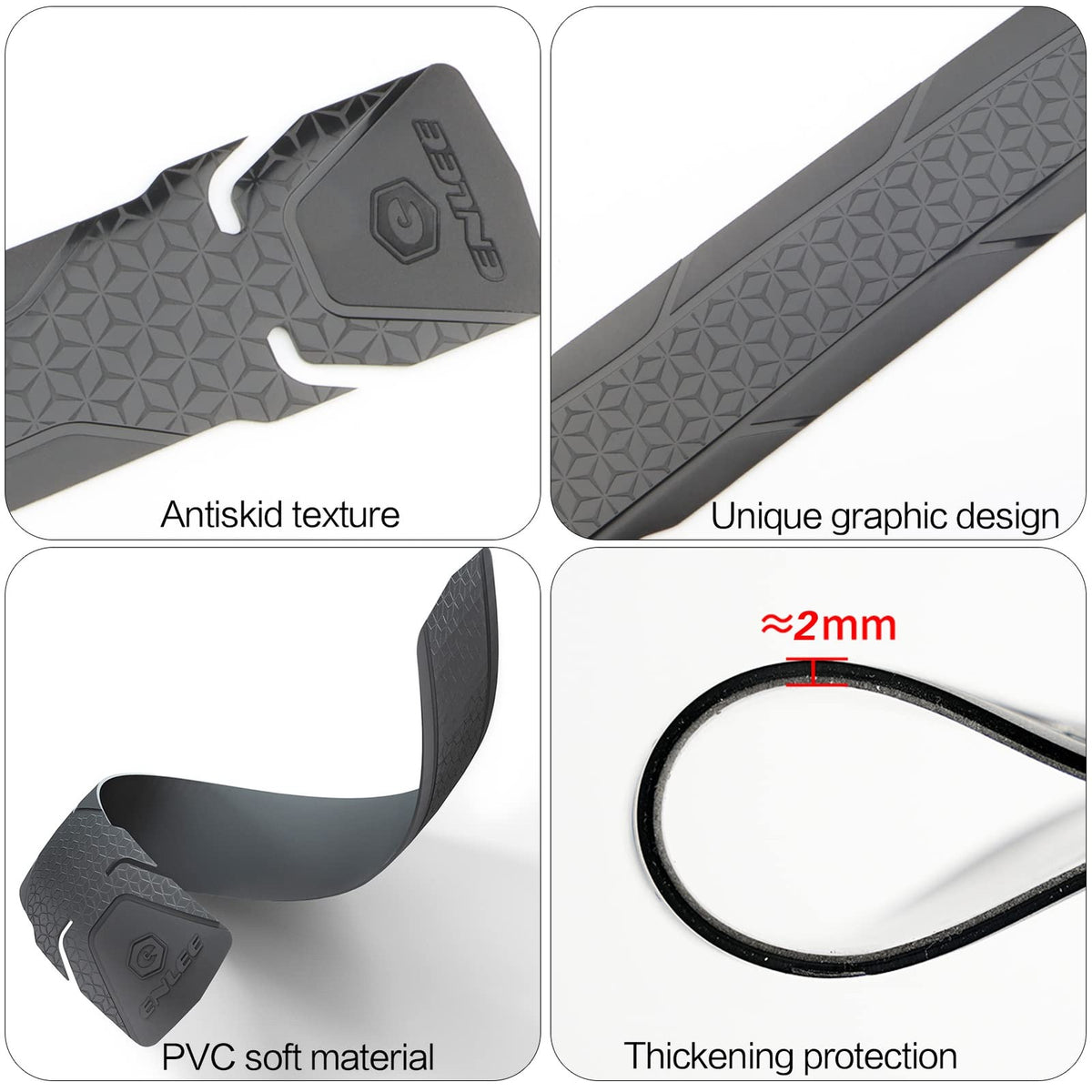 Mountain Bike Frame Protector Tape - Durable Scratch-Resistant Downtube Guard