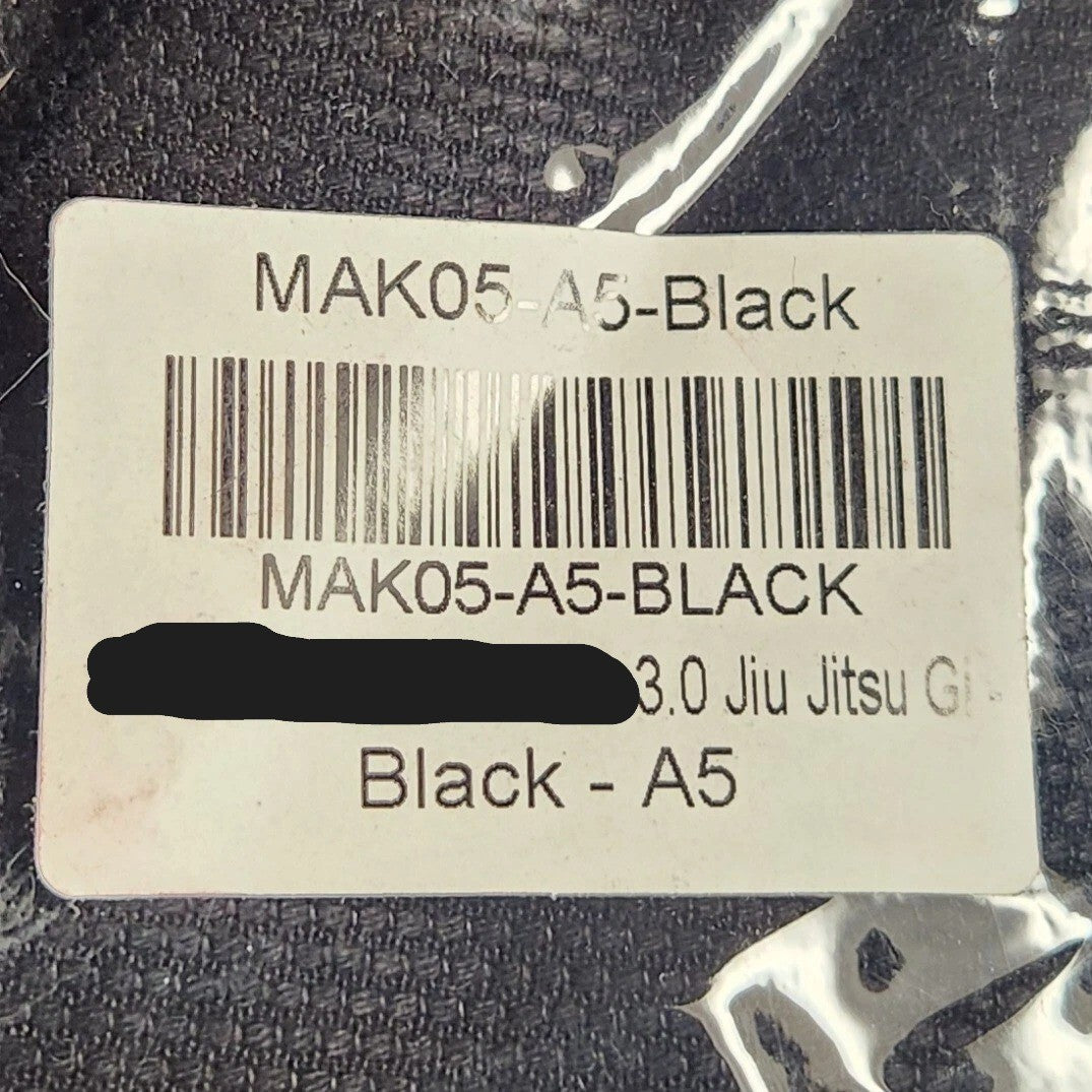 Martial Arts Gi for Jiu Jitsu & Karate - Black, Multiple Sizes
