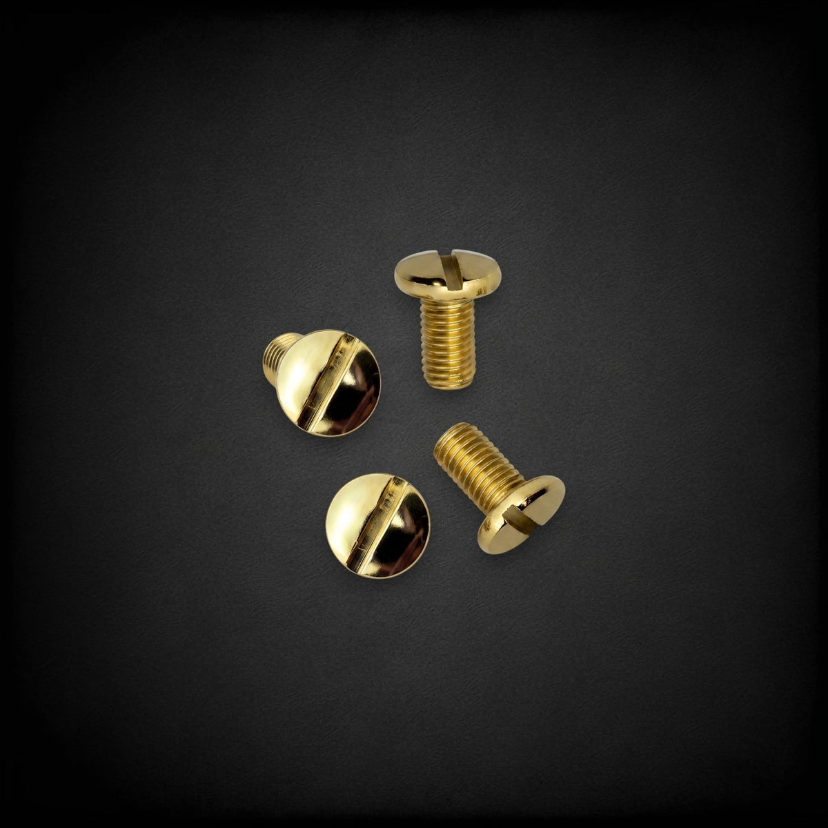 Premium 1911 Gold Grip Screws Set - Full Size Slotted Replacement Hardware