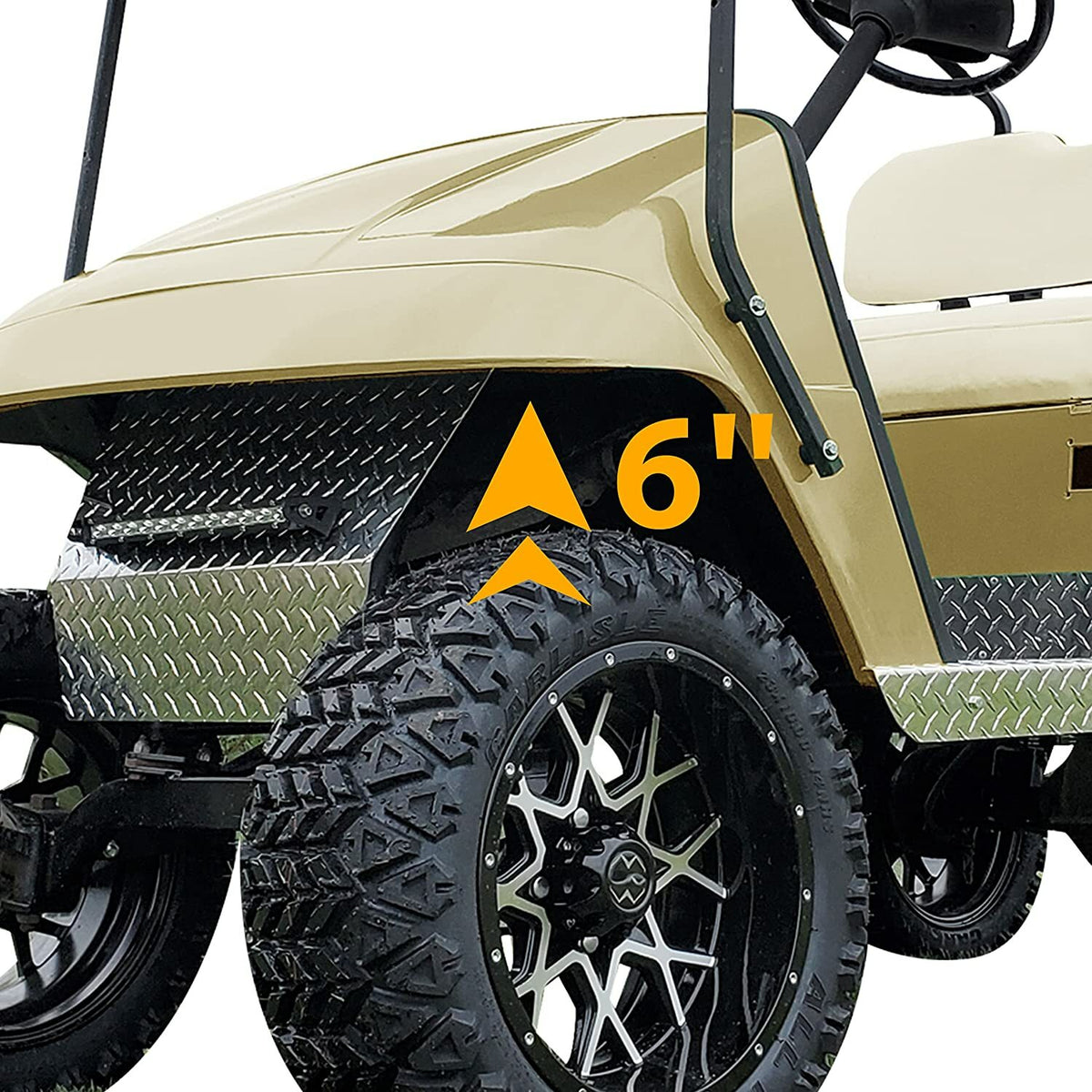 6 Inch Drop Axle Lift Kit for EZGO Golf Carts 1994.5-2001.5 Electric TXT Medalist