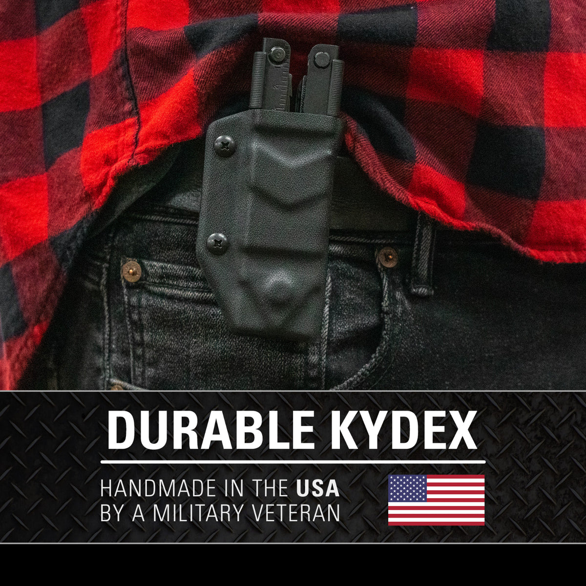 Kydex Multitool Sheath for Gerber MP600 - USA Made, Custom Fit, Durable Carrying Accessory