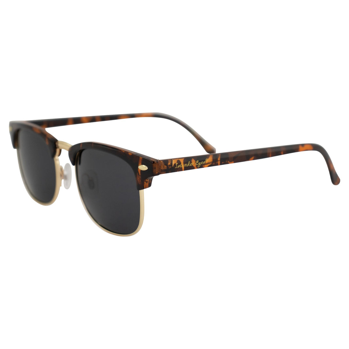 Polarized Tortoise Frame Sunglasses with Smoke Lenses - Unisex UV Protection