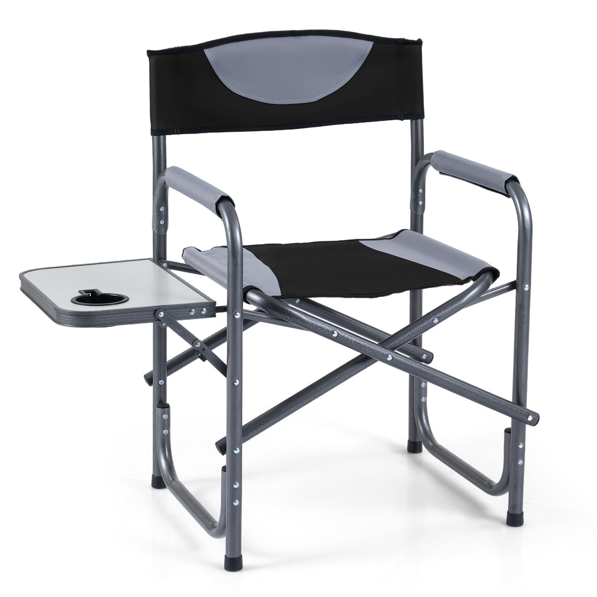 Portable Folding Camping Chair with Side Table - Lightweight Outdoor Seating