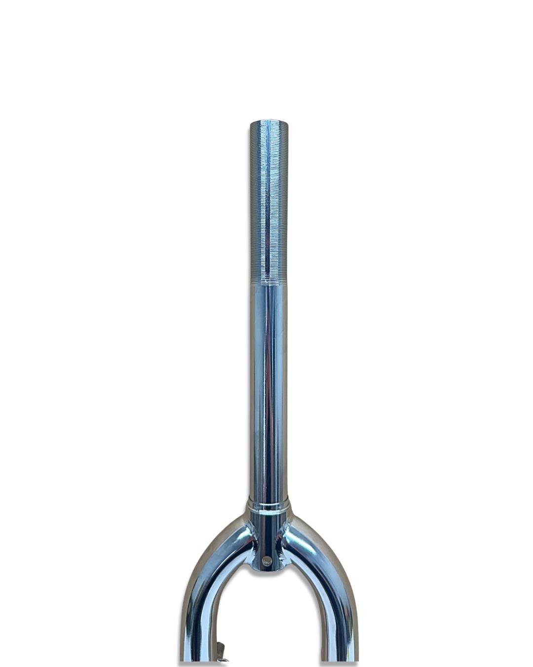 700c Chrome Steel Bike Fork with V-Brake & 100mm QR for Retro & Hybrid Bikes