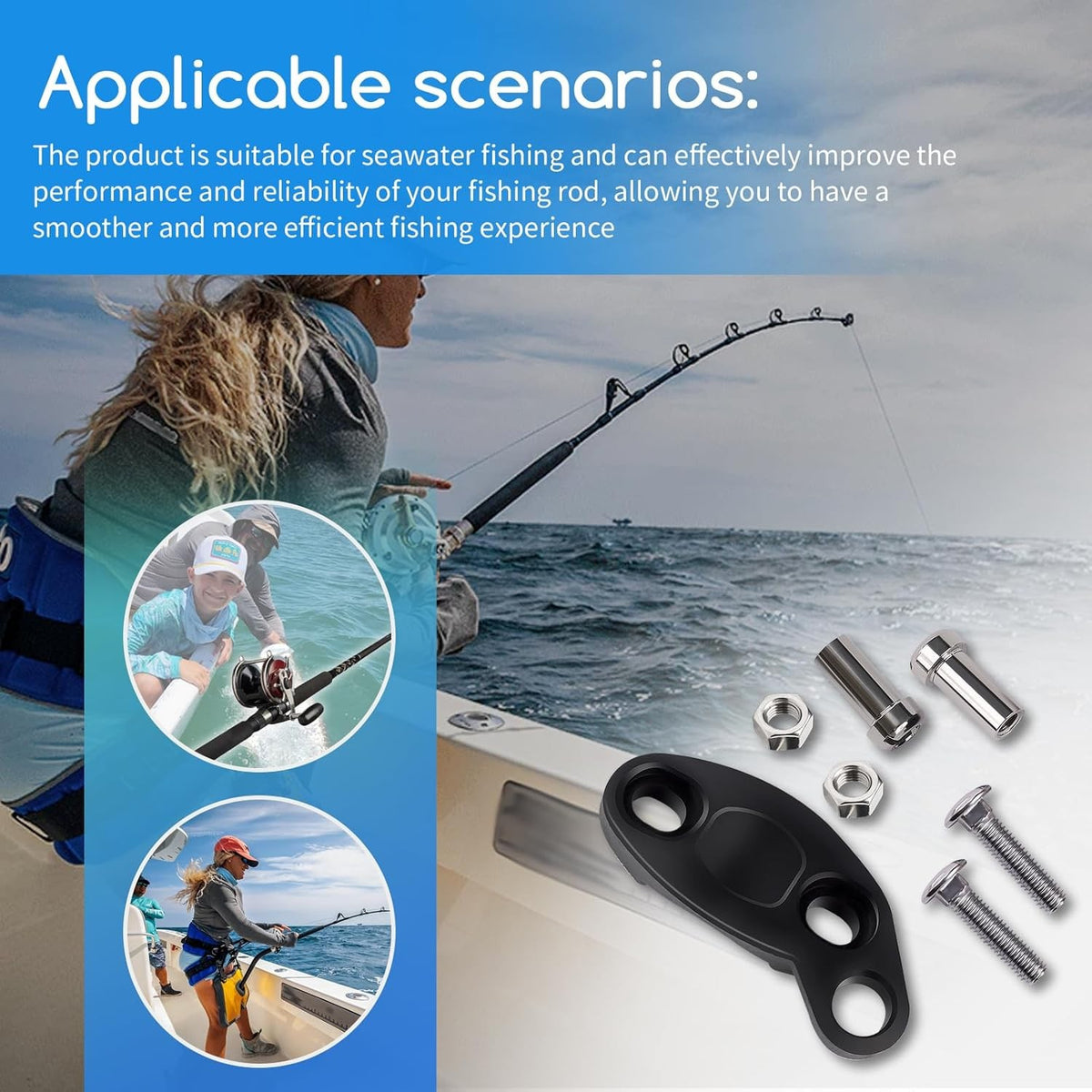 Fishing Reel Clamp Part for PENN 505 112 113H - Conventional Reel Accessory