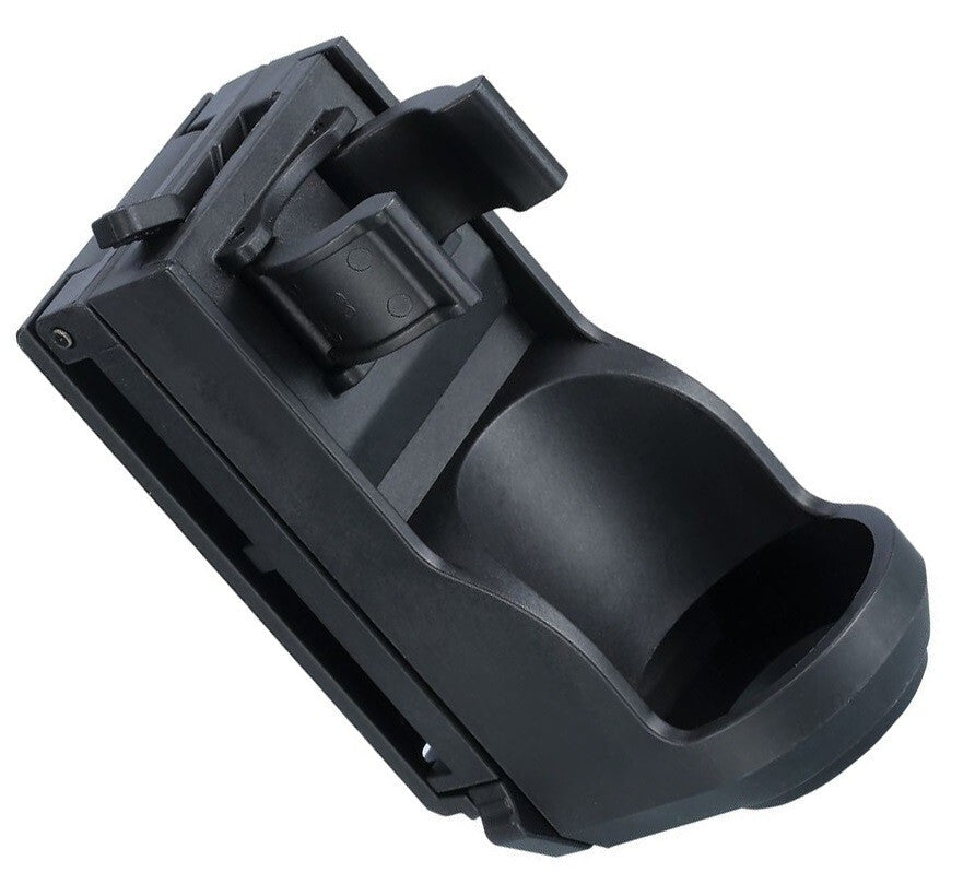 Tactical Flashlight Holster for Duty Belt - Fits Mid-Size Lights with Locking Clip