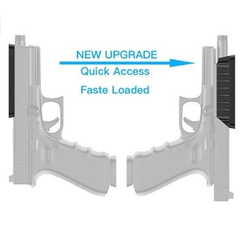 Magnetic Gun Mount Holster for Flat Top Handguns - Concealed QuickDraw Holder