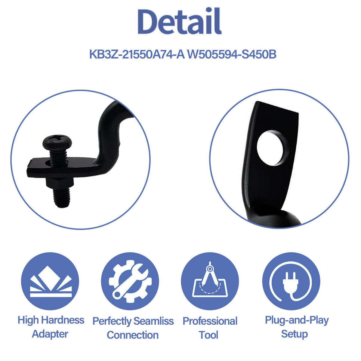 2PCS Rear Bed Tie Down Rope Hooks for Ford Ranger 2019-2023 - Steel Bolt-On