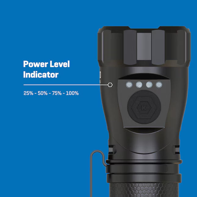 Rechargeable LED Flashlight 1000 Lumens with Adjustable Modes & Magnetic Base