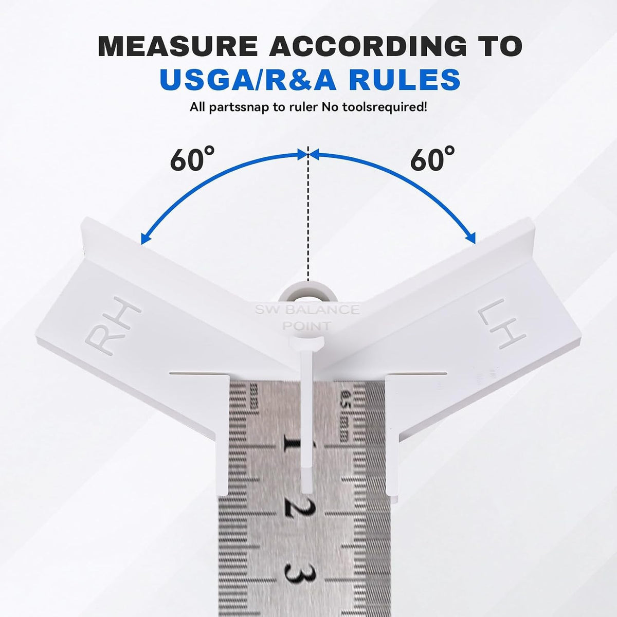Golf Club Ruler - Length Measurement & Swing Weight Fitting Tool