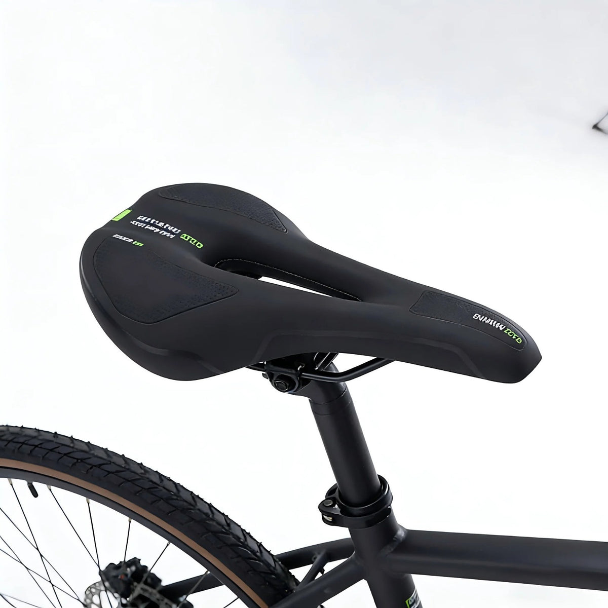 Universal Bicycle Saddle MTB & Road Bike Seat Gel Cushion - Black