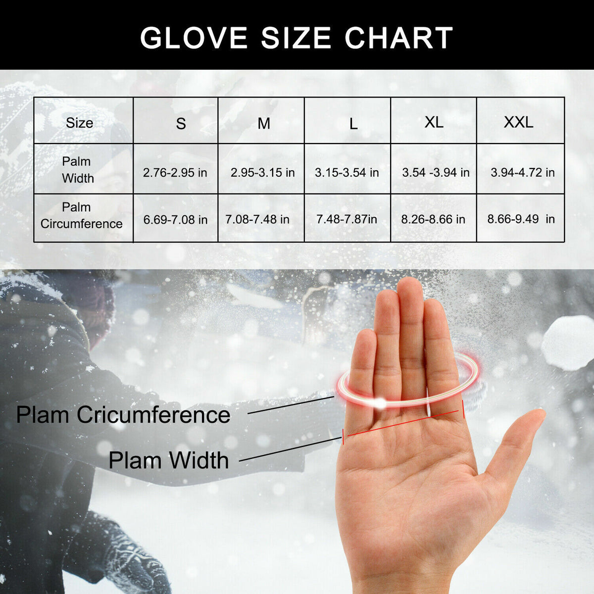 Winter Cycling Gloves Thermal Fleece Windproof Full Finger Bike Gloves