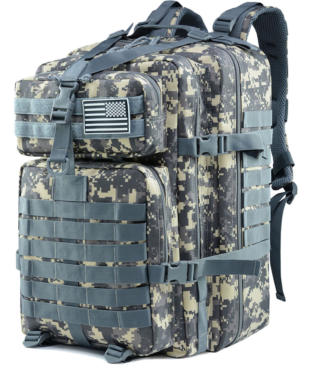45L Military Tactical Backpack Large Army Assault Pack Molle Rucksack