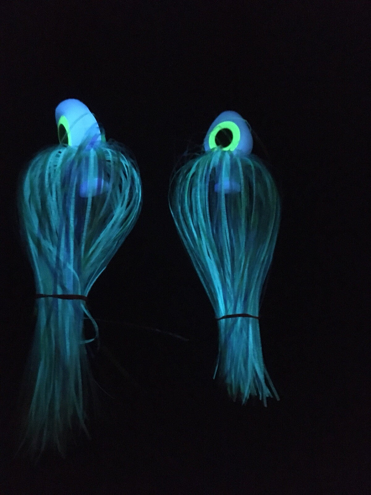 Big Eyes Salmon Trolling Flies Pack of 2 - 4 Inch Saltwater Lures