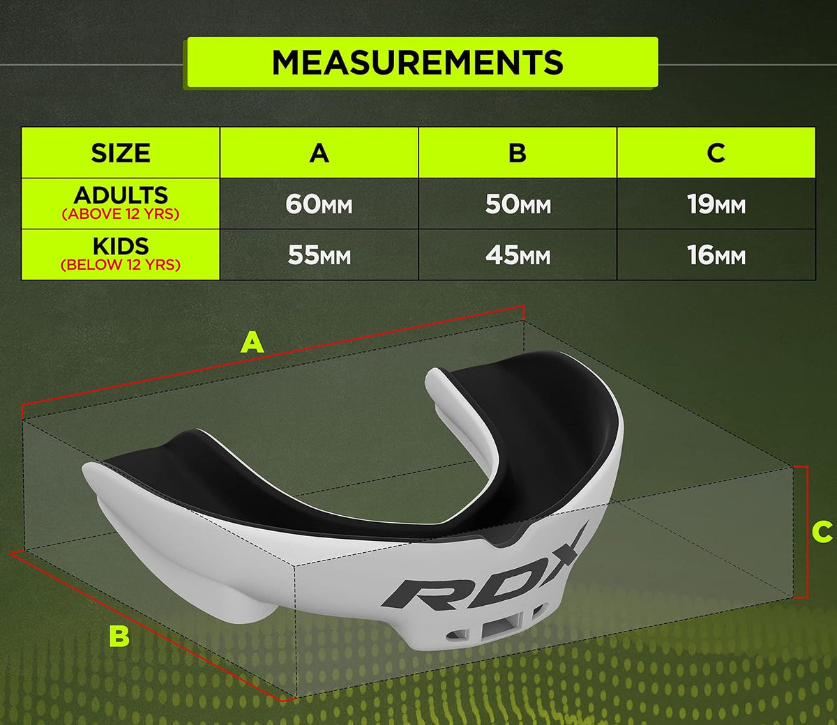 Adult Boxing Mouth Guard - MMA Kickboxing Muay Thai Protective Gear