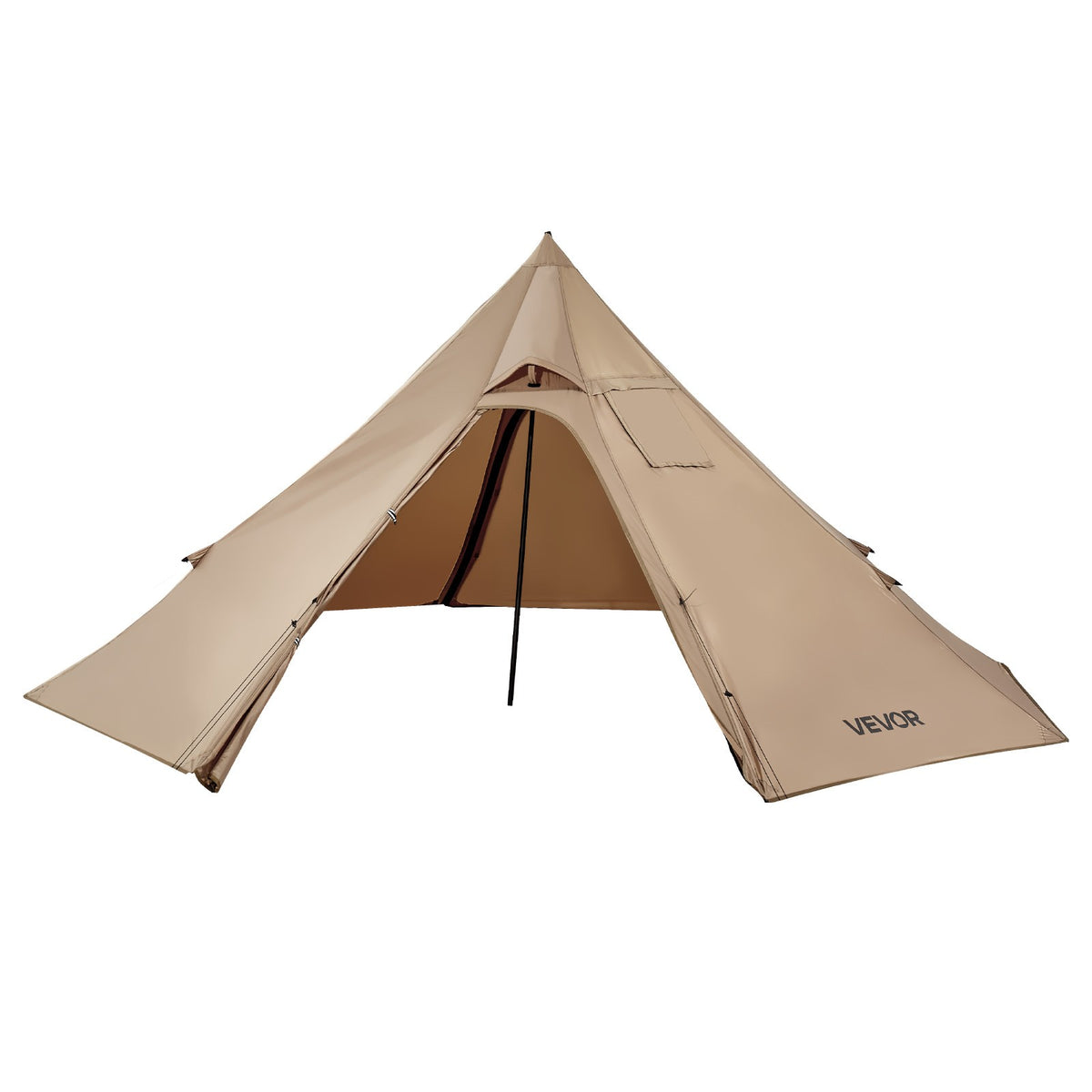 2-Person Waterproof Tipi Tent with Stove Jack for Camping