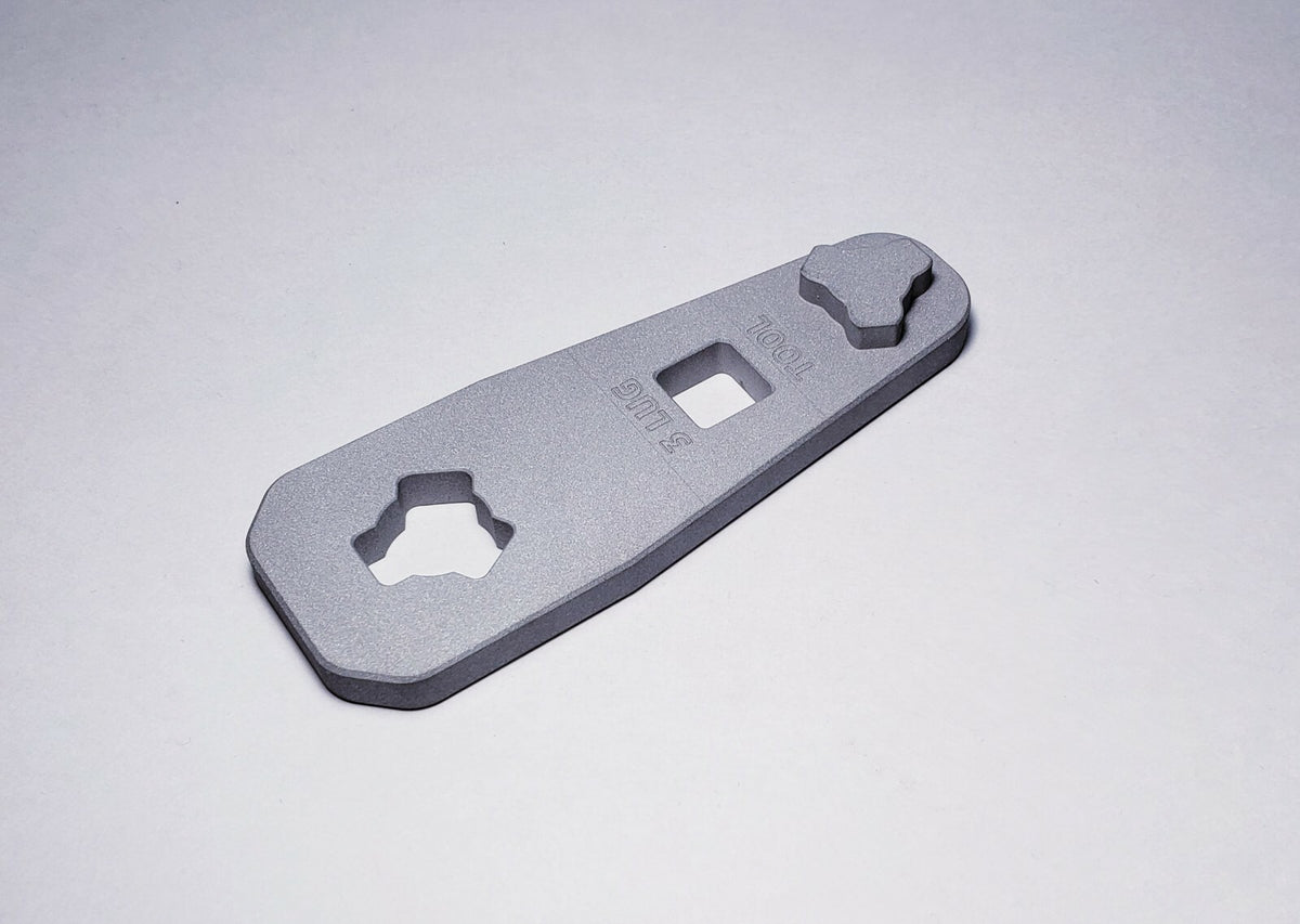 Universal 9mm 3-Lug Wrench Aluminum Suppressor Tool for Firearms