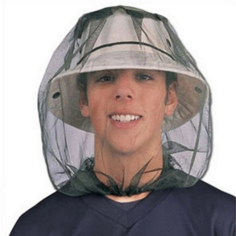 Outdoor Mosquito Face Mask Hat Net Cover Breathable Bug Protection