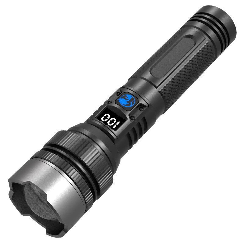 Super Bright LED Tactical Flashlight with Rechargeable Battery & Zoom