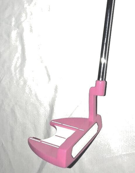 Ladies Custom Golf Putter - Pink Stepless Steel Shaft & Grip, Multiple Lengths