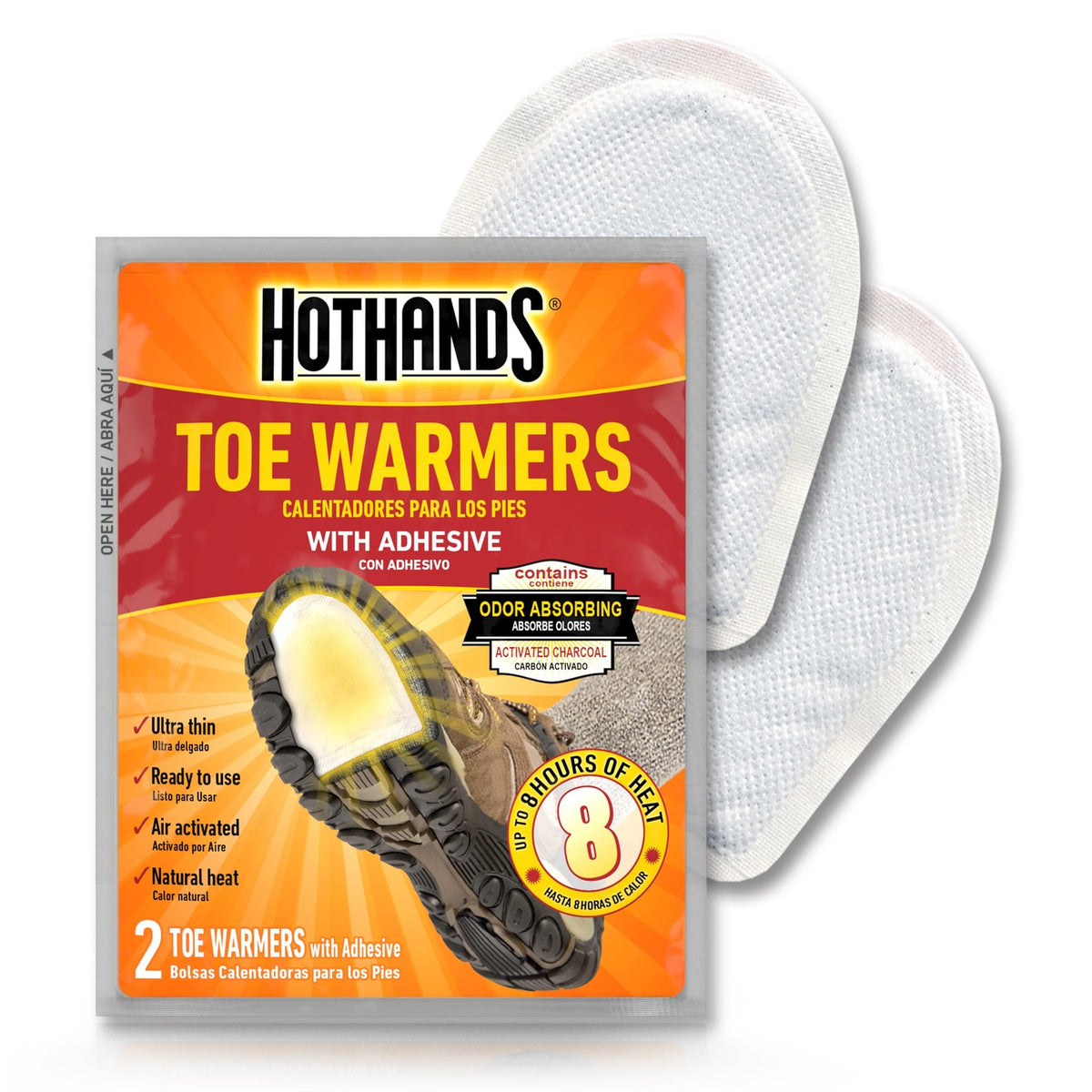 Disposable Hand & Foot Warmers - 10 Hour Heat, Safe Air-Activated
