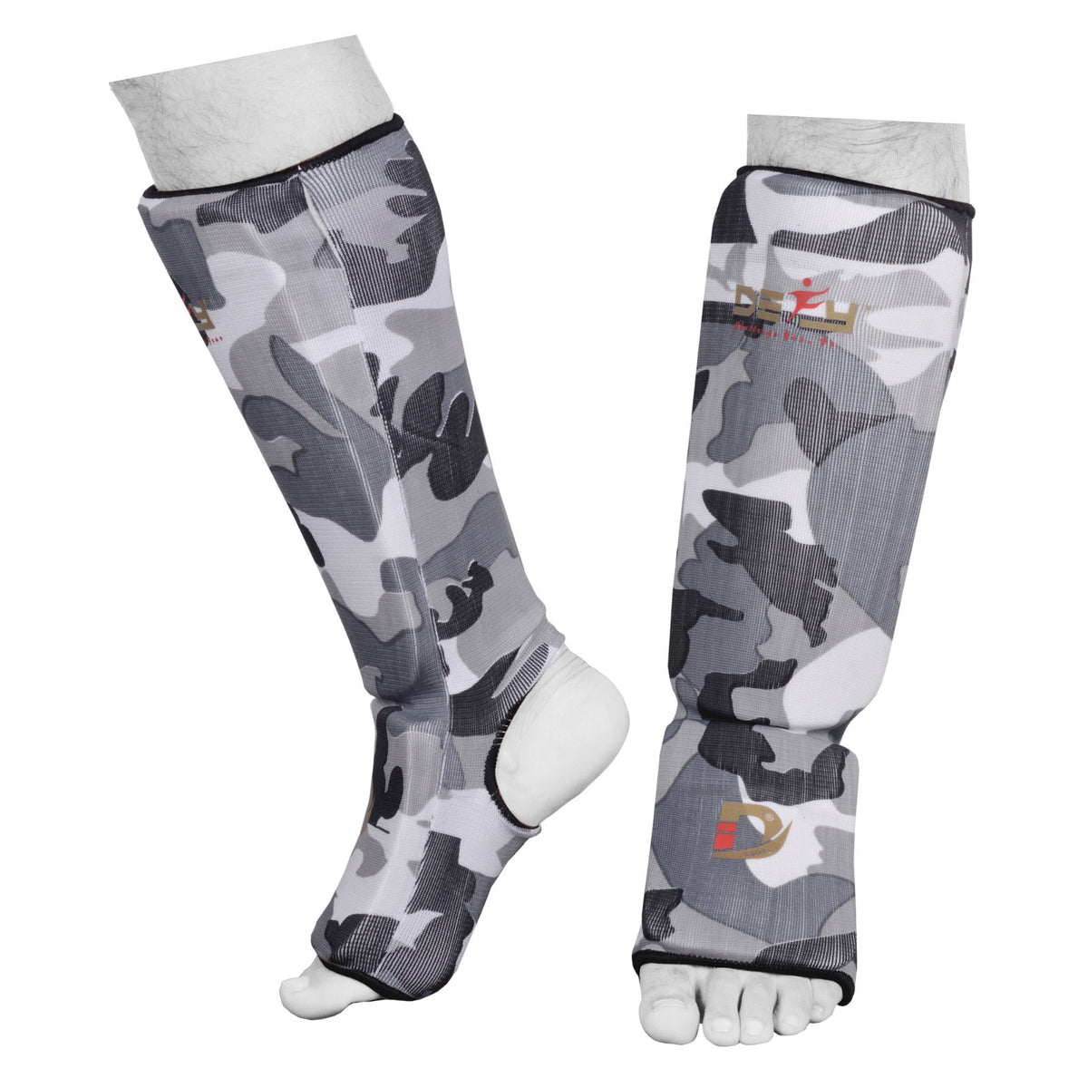 Lightweight MMA Shin Guards with Foam Padding and Support