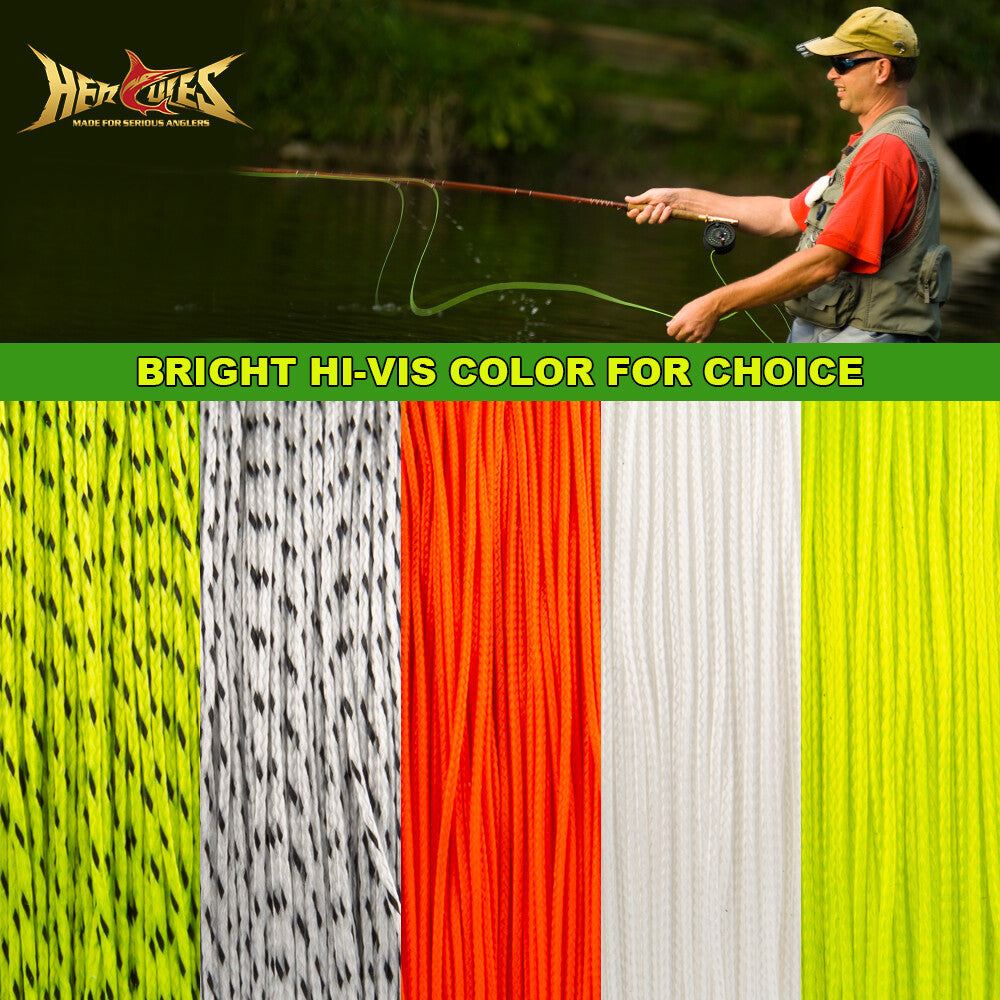 Braided Fly Line Backing 20lb 30lb 100Yd 300Yd Multiple Colors for Fly Fishing