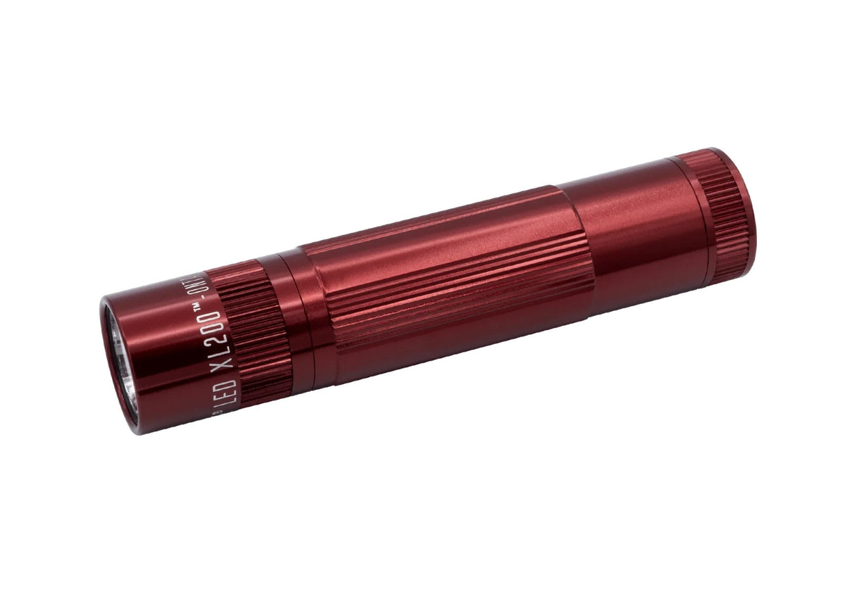 LED Flashlight 230 Lumens 5 Modes Compact Torch in Red with Presentation Box