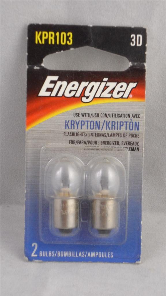 4 Pack Krypton Flashlight Bulbs - KPR103 3D Rechargeable Lamp Replacement