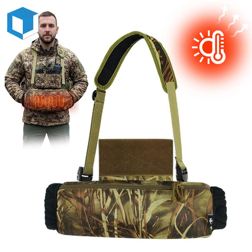 Tactical Hand Warmer with Fleece Lining and Zipper Pouch for Hunting