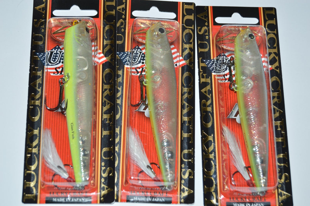Lucky Craft Gunfish 115 Topwater Bass Lure - 4.5 Inch, 3/5 oz Skeet's Magic