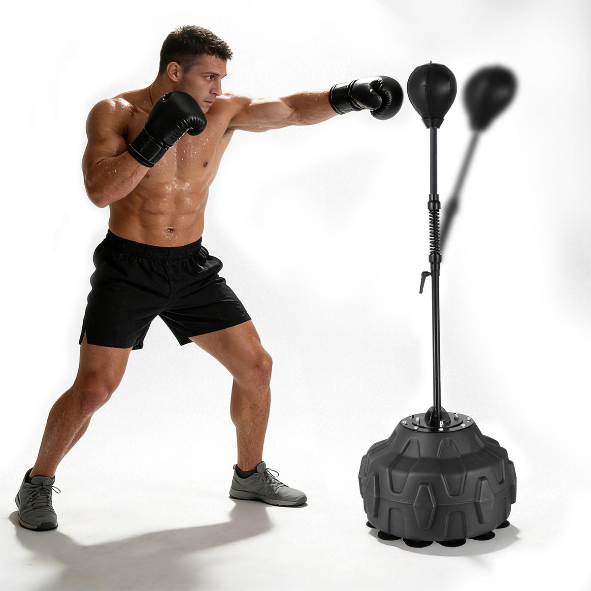 Height Adjustable Freestanding Punching Bag with Stand
