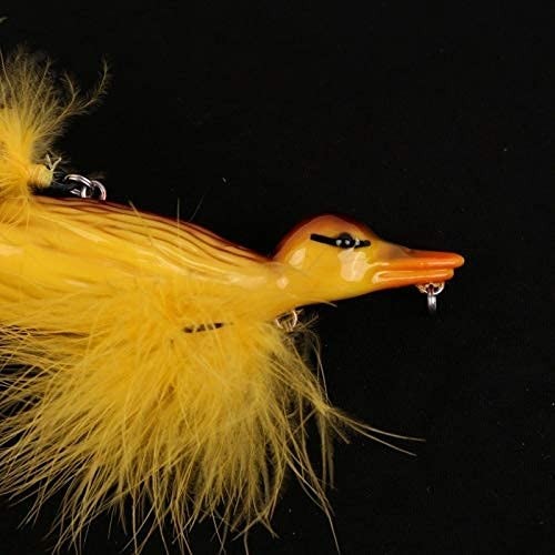 Topwater Fishing Lure 3D Duckling Floating Bait for Pike Bass Musky