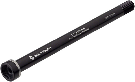 Bike Rear Thru Axle M12 x 174mm Black | Heavy Duty Bicycle Axle
