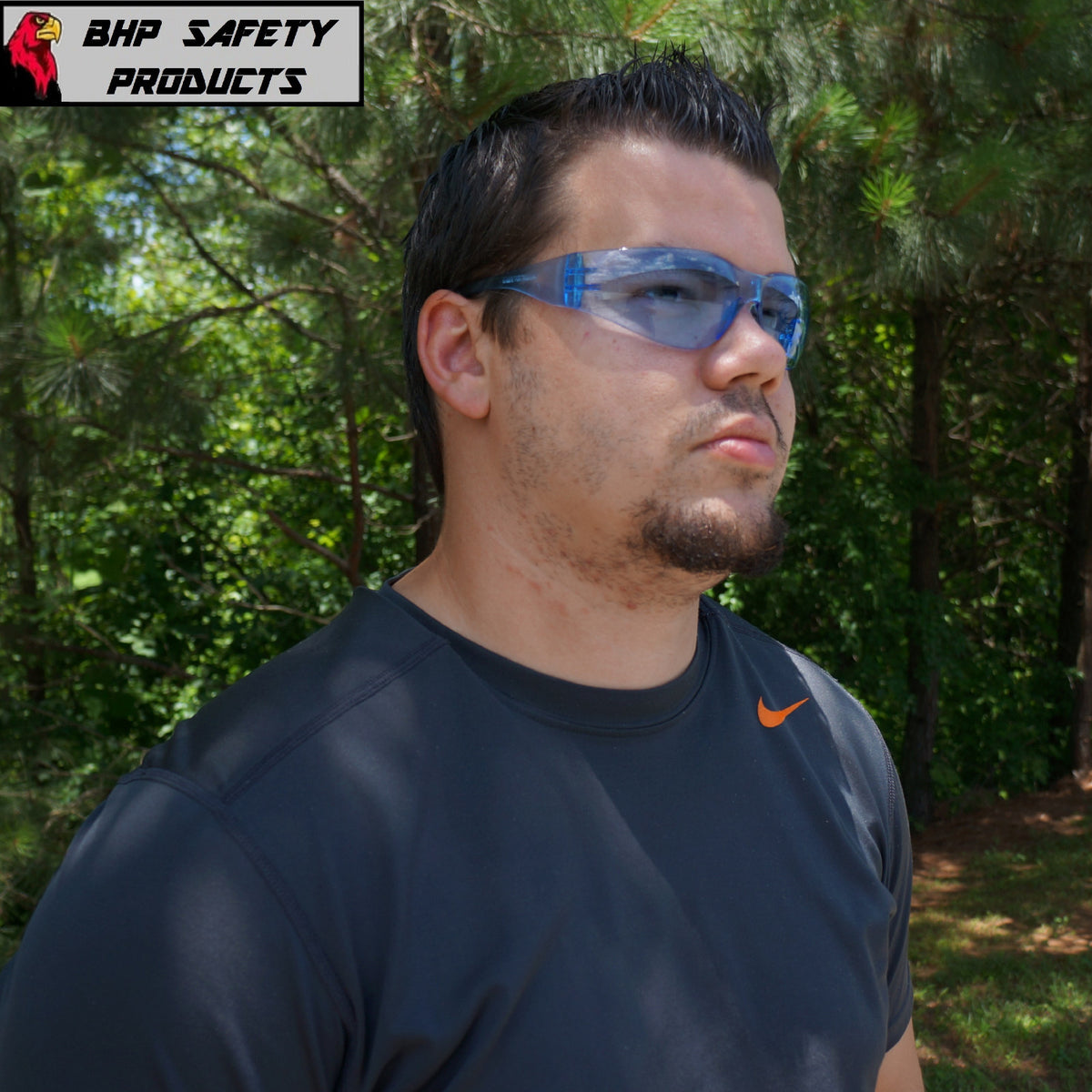 Safety Glasses with Impact-Resistant Polycarbonate Lenses ANSI Z87+